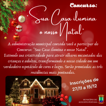 LANÇADO REGULAMENTO DO CONCURSO SUA CASA ILUMINA O NOSSO NATAL