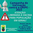 Vacina da gripe liberada para toda população
