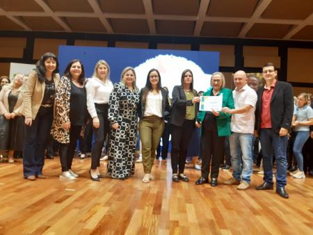 Secretaria Municipal de Saúde de Augusto Pestana, estiveram em Porto Alegre, para receber a Certific Secretaria Municipal de Saúde de Augusto Pestana, estiveram em Porto Alegre, para receber a Certific